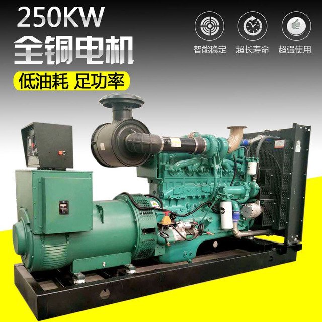 250kw康明斯發(fā)電機大型康明斯柴油機發(fā)電機組250千瓦全銅無刷永磁發(fā)電機華億動力