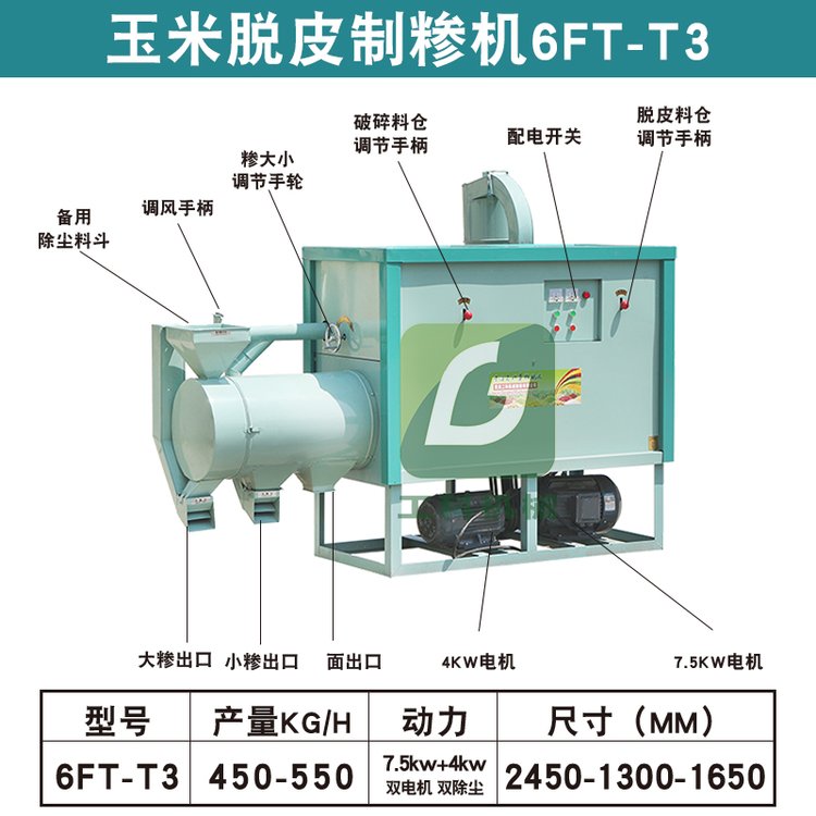 批發(fā)玉米脫皮制糝機