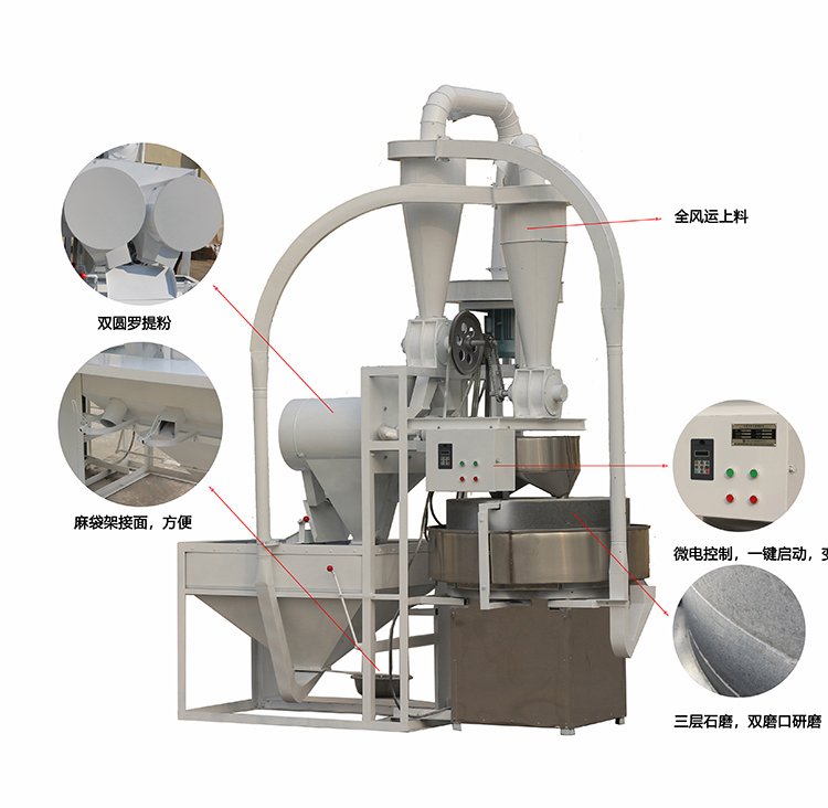 小麥玉米石磨磨粉機(jī)，石磨磨面機(jī)，雜糧石磨磨粉機(jī)