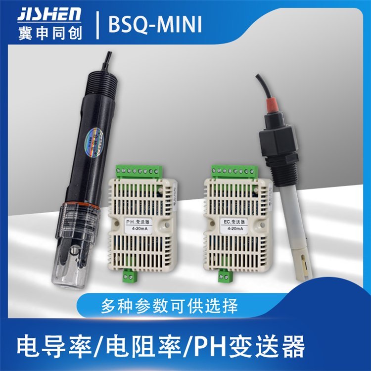 BSQ-mini水質(zhì)變送器電導(dǎo)率電阻率EC傳感器PH控制器電極