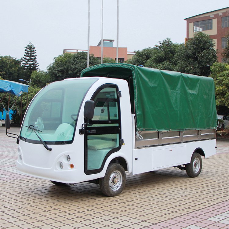 朗晴電動(dòng)車電瓶載貨車LQF120廠區(qū)運(yùn)輸車廂式貨車平板車直供