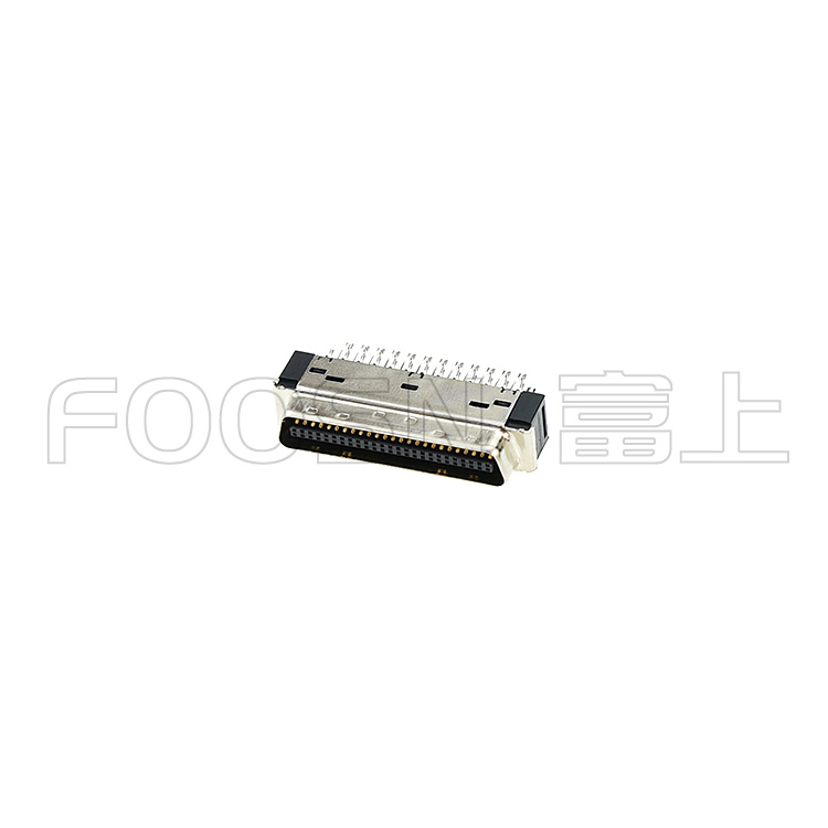 FOOSNMDR連接器,同3M10350-52F0-008,SCSI50P卡鉤按鍵式插頭