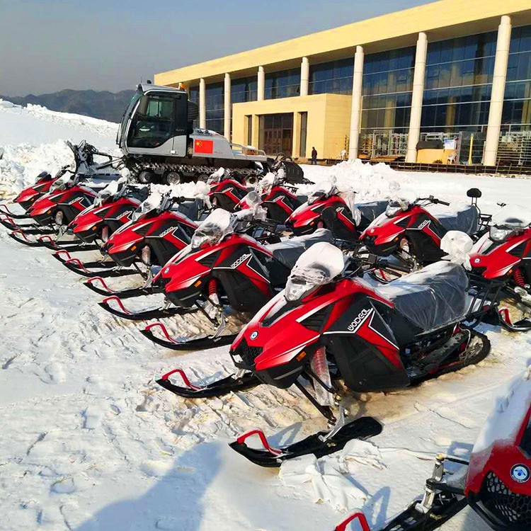 雪地競速摩托車可搭配香蕉船滑雪板設(shè)計180cc動力更加強(qiáng)勁