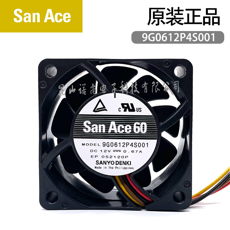 SanyoDenki9G0612P4S001DCFan60x25mm12V散熱風(fēng)扇