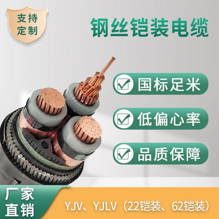 國標(biāo)全項(xiàng)保檢測(cè)廠家底價(jià)地埋高壓電纜YJV223乘400