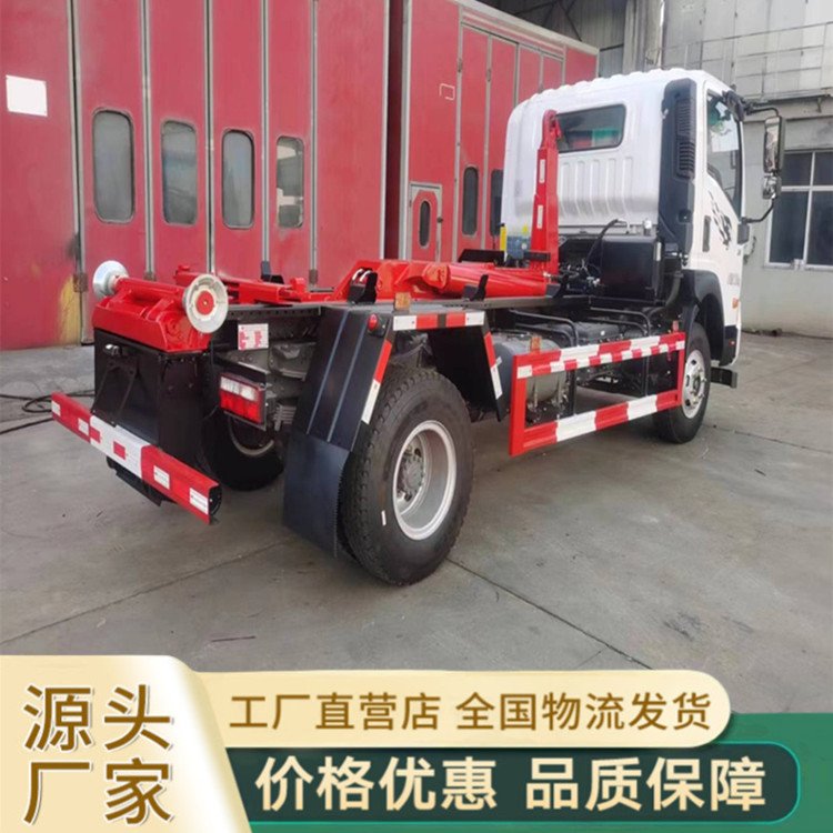 車廂可卸8方建筑垃圾清運(yùn)車載重10噸配移動(dòng)勾臂箱垃圾砂石料轉(zhuǎn)運(yùn)