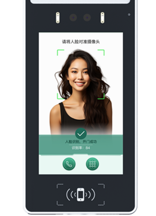 7寸觸摸屏人臉識別主機（可選測溫）完善售后支持定制