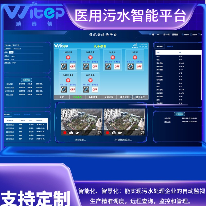 環(huán)保企業(yè)數(shù)字化運維系統(tǒng)oa管理平臺水廠自動運維