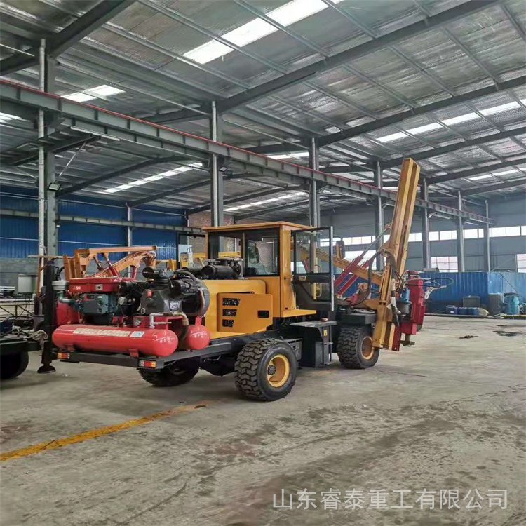 出售橋梁建筑公路護(hù)欄打樁機(jī)裝載式液壓隧道專用鉆機(jī)