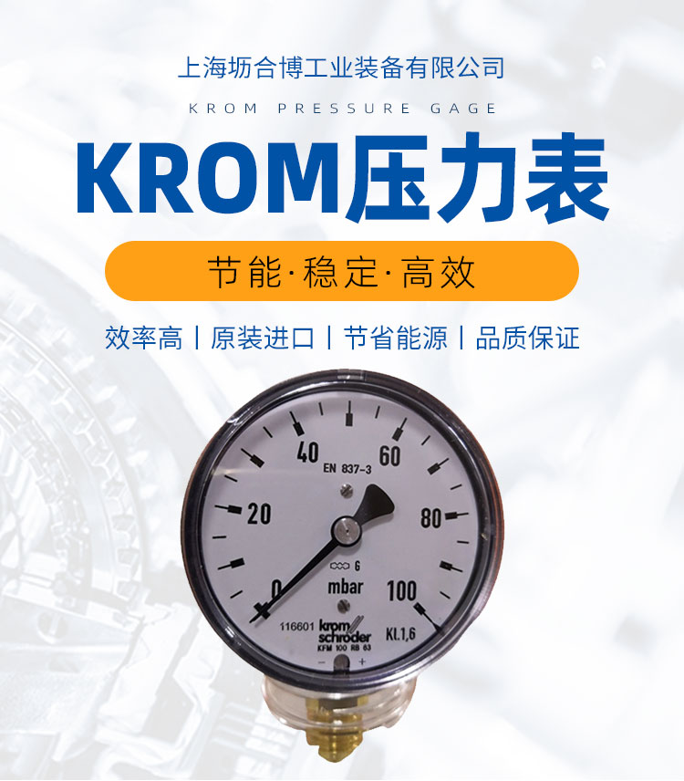 krom霍科德壓力表RFM1,6RB100壢合博實(shí)體經(jīng)營現(xiàn)貨