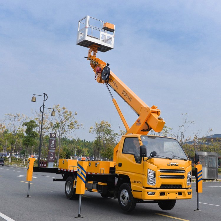 二手江鈴高空作業(yè)車藍牌黃牌2手登高作業(yè)車27米35米云梯車搬運車