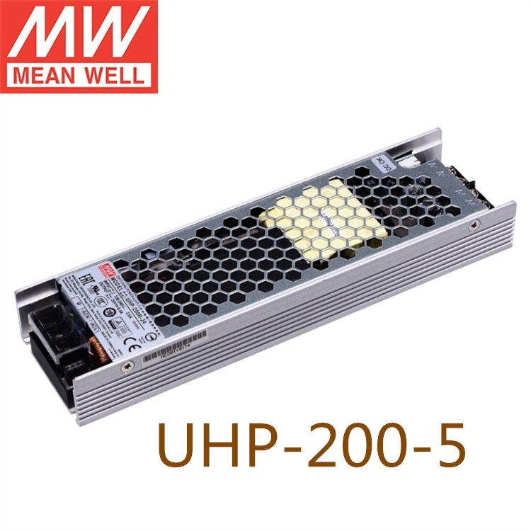 明緯（MEANWELL）UHP-200-5超薄LED顯示屏開(kāi)關(guān)電源模塊220V轉(zhuǎn)5v