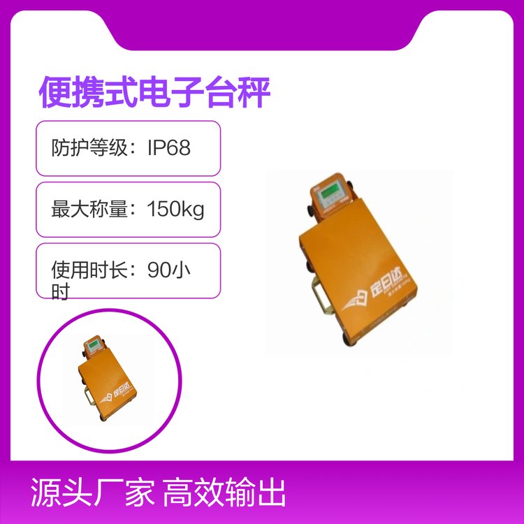 便攜式電子臺(tái)秤量程30-1000kg交直流兩用