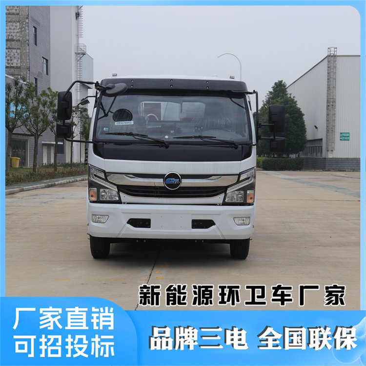 純電動(dòng)8方垃圾運(yùn)輸車壓縮式垃圾車生活垃圾轉(zhuǎn)運(yùn)車新能源環(huán)衛(wèi)車廠