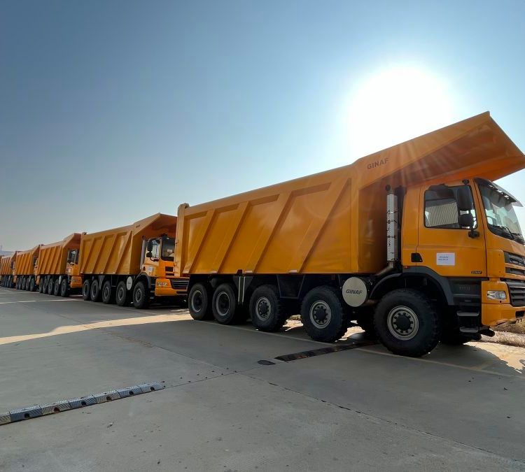 非道路運輸?shù)V用自卸車GINAF60噸礦山開采運礦車工程車