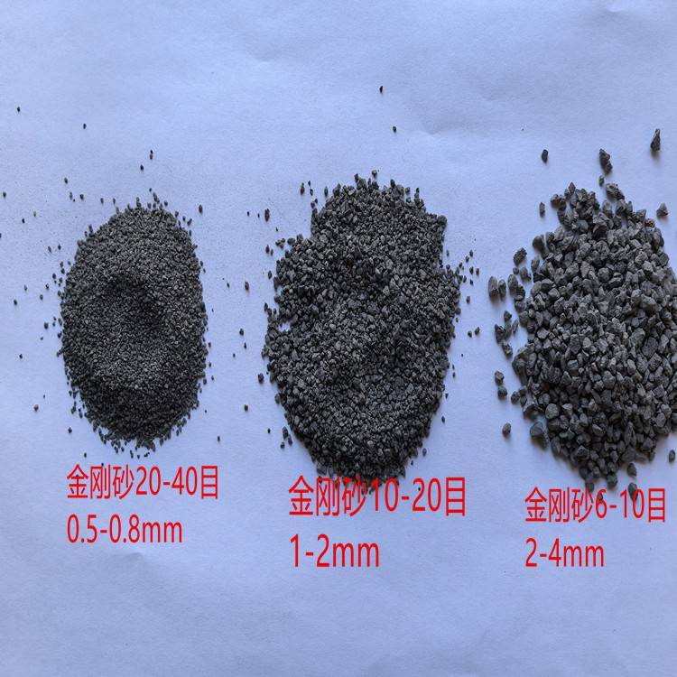 廣西金剛砂廠家工業(yè)級(jí)高硬度耐磨除銹金剛砂高效噴砂除銹