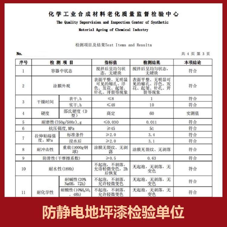 地坪涂料檢測機構檢測周期短檢測方式多樣化