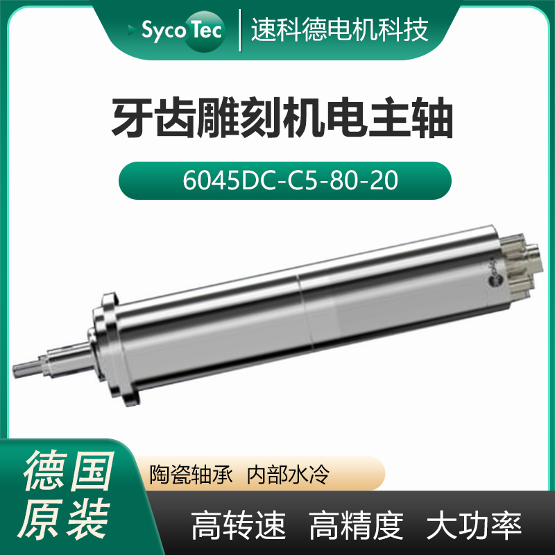 SycoTec牙齒雕刻機電主軸微型自動換刀高速電機6045DC系列