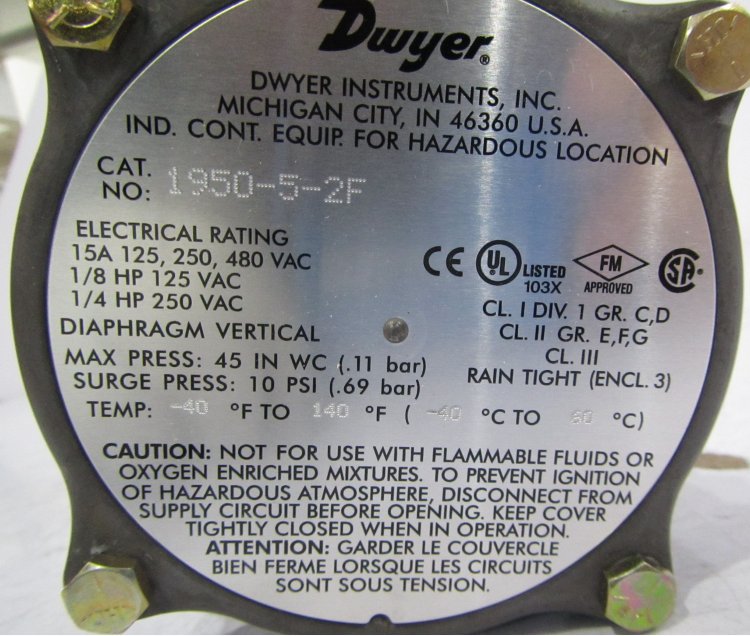 1950G-0-B-24，1950G-1-B-24，1950G-5-B-24原裝進口壓力控制器