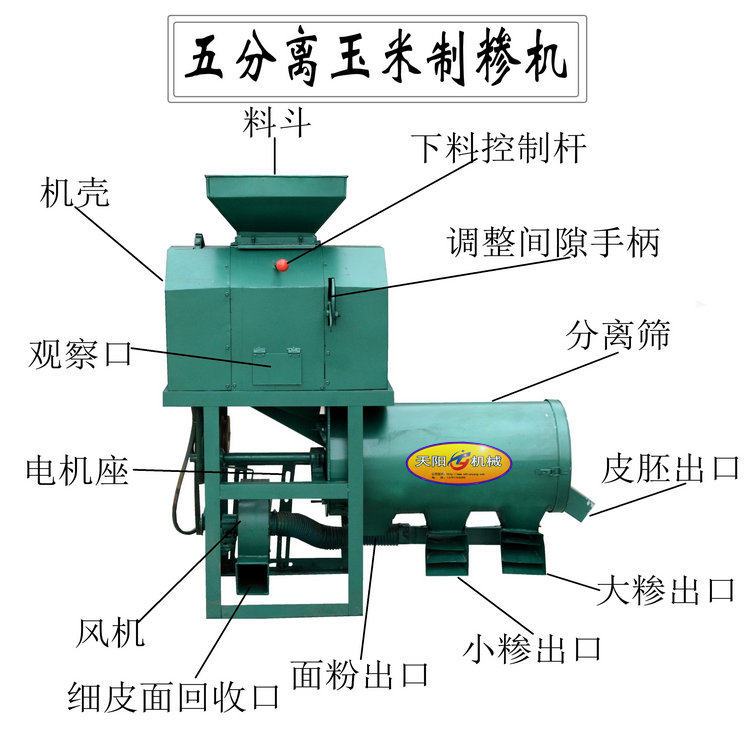 廠家供貨玉米制糝機(jī)，自動(dòng)脫皮，一機(jī)出多種玉米渣機(jī)器