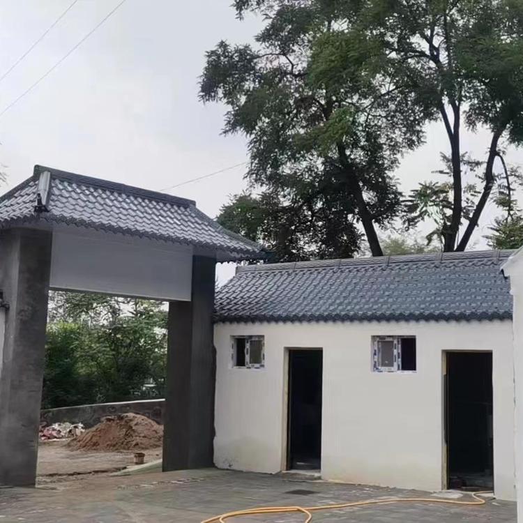 長治市新老舊小區(qū)改造仿古樹脂瓦施工安裝廠家全新原料生產(chǎn)施工方便