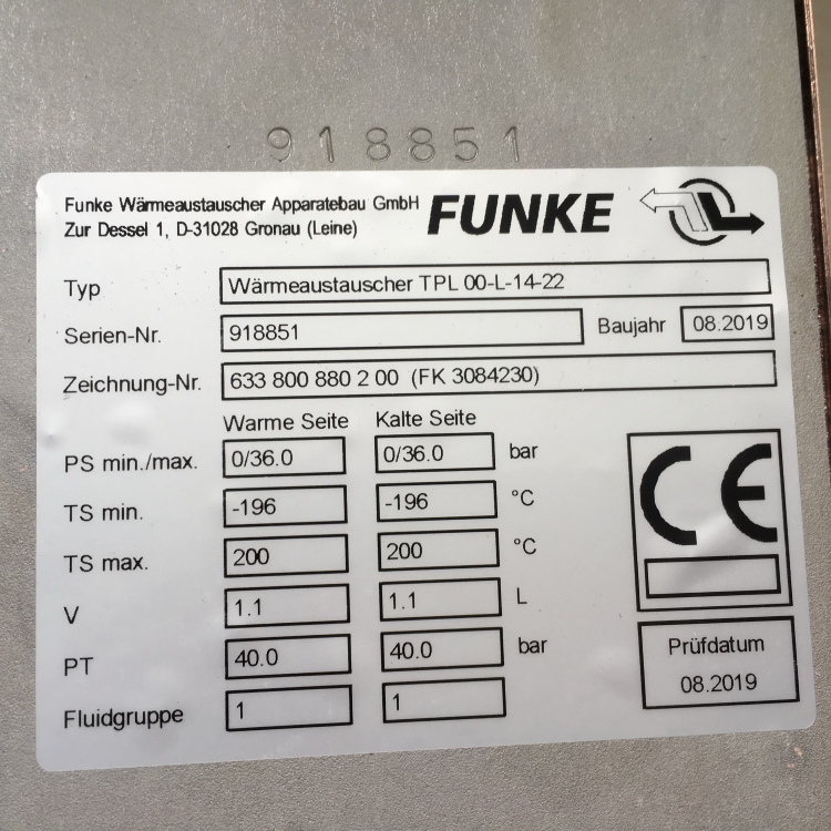 Funke板式換熱器可用于供暖和空調(diào)運(yùn)行壽命長(zhǎng)