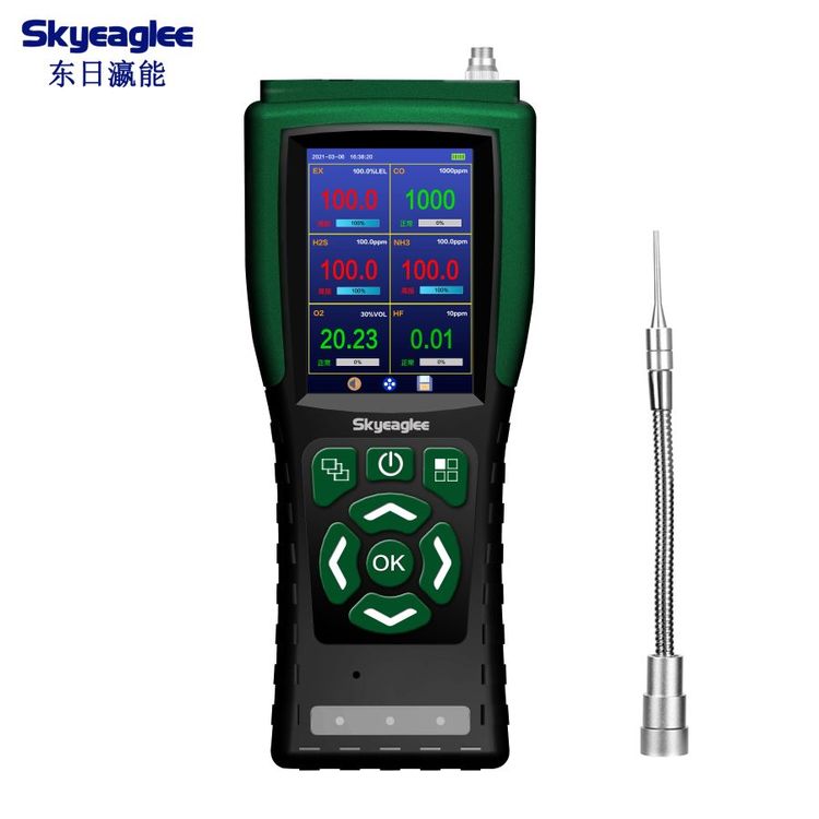 東日瀛能便攜式氣體檢測儀泵吸式有毒有害探測器多合一報警器